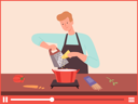 پیش‌نمایش فایل bloggers-preparing-food-video-6494960 از پک ویدئوی آشپزی
