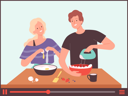 پیش‌نمایش فایل food-bloggers-6494961 از پک ویدئوی آشپزی