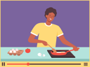پیش‌نمایش فایل food-bloggers-recording-cooking-video-6494962 از پک ویدئوی آشپزی