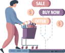 پیش‌نمایش فایل man-adding-product-to-cart-6496199 از پک فروش اینترنتی