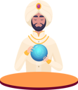 پیش‌نمایش فایل male-fortune-teller-6506978 از پک فالگیران با گوی جادویی