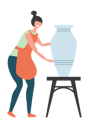 پیش‌نمایش فایل creative-artist-making-pottery-6574987 از پک سرگرمی خلاق