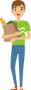 پیش‌نمایش فایل male-holding-grocery-bag-6610940 از پک خرید