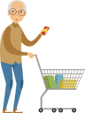 پیش‌نمایش فایل senior-male-doing-payment-by-mobile-6610942 از پک خرید