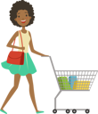 پیش‌نمایش فایل woman-with-shopping-trolley-6610937 از پک خرید