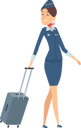 پیش‌نمایش فایل airplane-hostess-with-luggage-6776494 از پک مسافر هواپیما
