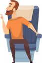 پیش‌نمایش فایل male-airplane-passenger-6776497 از پک مسافر هواپیما