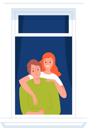 پیش‌نمایش فایل couple-standing-at-window-6810198 از پک افراد در حال نگاه کردن از پنجره
