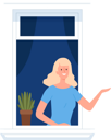 پیش‌نمایش فایل woman-standing-at-window-6810195 از پک افراد در حال نگاه کردن از پنجره
