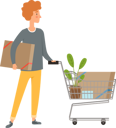پیش‌نمایش فایل male-with-trolley-in-market-6744076 از پک خرید