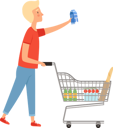 پیش‌نمایش فایل man-with-shopping-trolley-in-market-6744078 از پک خرید