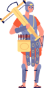 پیش‌نمایش فایل ancient-rome-fighter-with-bow-and-arrow-7964343 از پک روم باستان