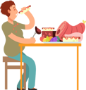 پیش‌نمایش فایل man-addicted-to-fast-food-7989201 از پک عادت‌ها بد