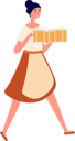 پیش‌نمایش فایل female-waiter-serving-beer-7990775 از پک کاراکتر کارخانه آبجوسازی
