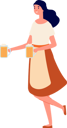 پیش‌نمایش فایل girl-holding-beer-glass-7990774 از پک کاراکتر کارخانه آبجوسازی