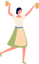 پیش‌نمایش فایل girl-holding-beer-glass-7990780 از پک کاراکتر کارخانه آبجوسازی