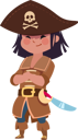 پیش‌نمایش فایل girl-in-pirating-costume-8052673 از پک دزدان دریایی