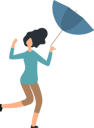 پیش‌نمایش فایل woman-fighting-with-thunderstorm-8052654 از پک افراد با چتر در روز بارانی