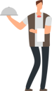 پیش‌نمایش فایل male-waiter-8084747 از پک افراد حرفه‌ای با لباس فرم