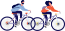پیش‌نمایش فایل boy-and-girl-cycling-together-8151714 از پک زوج