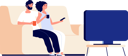 پیش‌نمایش فایل couple-watching-tv-8151715 از پک زوج