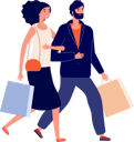 پیش‌نمایش فایل couple-with-shopping-bags-8151710 از پک زوج