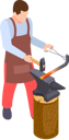 پیش‌نمایش فایل blacksmith-8151720 از پک صنعتگر