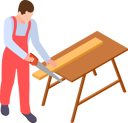 پیش‌نمایش فایل carpenter-cutting-wood-8151718 از پک صنعتگر