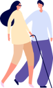 پیش‌نمایش فایل blind-girl-with-cane-and-sunglasses-8155700 از پک افراد دارای معلولیت و دوستان