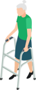 پیش‌نمایش فایل elderly-female-with-crutches-8155428 از پک افراد