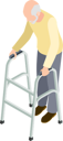 پیش‌نمایش فایل elderly-male-with-crutches-8155421 از پک افراد