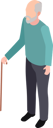 پیش‌نمایش فایل elegant-senior-man-with-walking-stick-8155423 از پک افراد