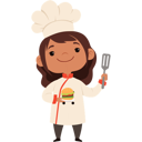 پیش‌نمایش فایل girl-chef-made-burger-11757601 از پک کودکان در حال آشپزی
