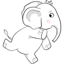 پیش‌نمایش فایل cute-elephant-having-fun-11757348 از پک فیل بامزه