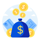 پیش‌نمایش فایل cash-bag-8297931 از پک امور مالی و بانکی