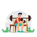 پیش‌نمایش فایل boy-doing-body-building-9370257 از پک ورزش ها