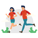 پیش‌نمایش فایل girl-and-man-running-9370264 از پک ورزش ها