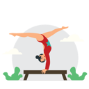 پیش‌نمایش فایل girl-doing-gymnastics-9370260 از پک ورزش ها