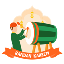 پیش‌نمایش فایل muslim-boy-playing-ramadan-drum-9370815 از پک رمضان