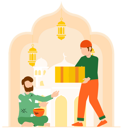 پیش‌نمایش فایل muslim-man-giving-donation-9370799 از پک رمضان