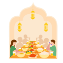 پیش‌نمایش فایل muslim-people-at-iftar-table-9370801 از پک رمضان
