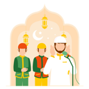 پیش‌نمایش فایل muslim-people-doing-namaz-9370806 از پک رمضان