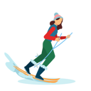 پیش‌نمایش فایل girl-skiing-10629322 از پک فعالیت های زمستانی