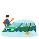 پیش‌نمایش فایل man-wiping-off-snow-from-car-10629320 از پک فعالیت های زمستانی