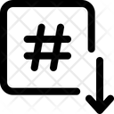 پیش‌نمایش فایل hashtag-down-4664501 از پک سئو