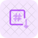 پیش‌نمایش فایل hashtag-down-4664942 از پک سئو