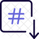 پیش‌نمایش فایل hashtag-down-4665489 از پک سئو