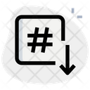 پیش‌نمایش فایل hashtag-down-4665271 از پک سئو