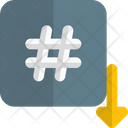 پیش‌نمایش فایل hashtag-down-4665159 از پک سئو