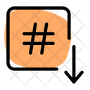 پیش‌نمایش فایل hashtag-down-4665052 از پک سئو